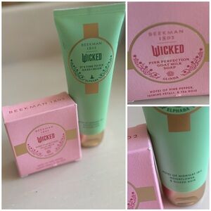 Beekman 1802 Wicked Hand Cream and Soap Set - Green and Pink